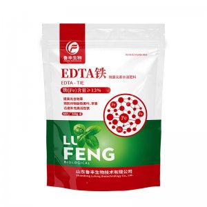 魯豐螯合鐵果樹(shù)蔬菜瓜果花卉缺鐵用黃化早衰沖施滴灌葉面EDTA鐵肥可OEM/ODM代工