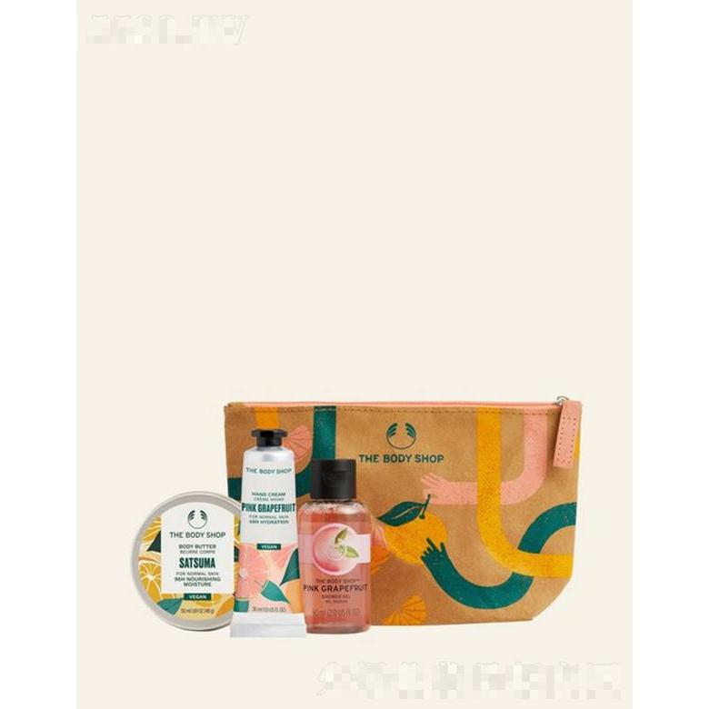 美體小鋪迷你沐浴潤膚套裝 - 蜜柑 & 粉紅西柚