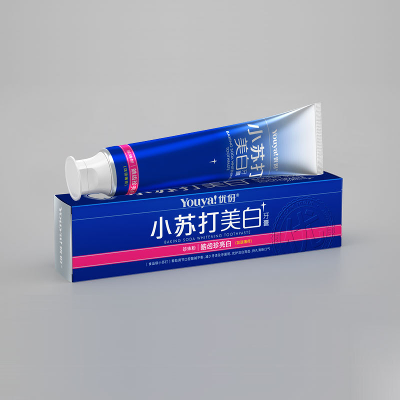 小蘇打潔白牙齒100g180g牙膏 批發(fā)凈白固體成人牙膏 清潔牙黃牙膏OEM代加工