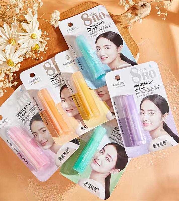 八杯水潤唇膏保濕補水滋潤無色學(xué)生款護唇女士唇膏學(xué)生多種味批發(fā)OEM代加工