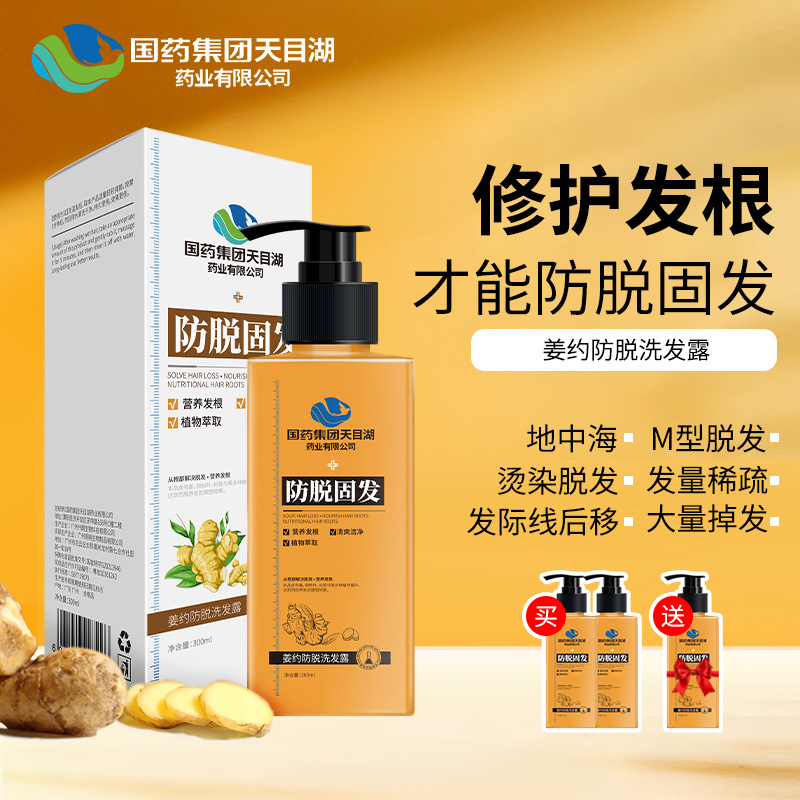 國(guó)藥集團(tuán)天目湖草本旋律姜約防脫固發(fā)洗發(fā)水養(yǎng)發(fā)控油去屑廠家直銷(xiāo)OEM代工廠