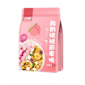 眾懶客酸奶桃桃燕麥脆oem代加工