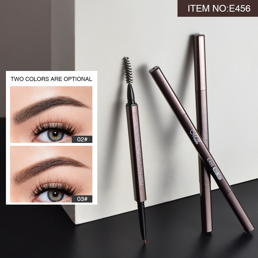 menow方形小活動(dòng)桿雙頭眉筆 防水防汗自然極細(xì)不暈染新品彩妝OEM代加工