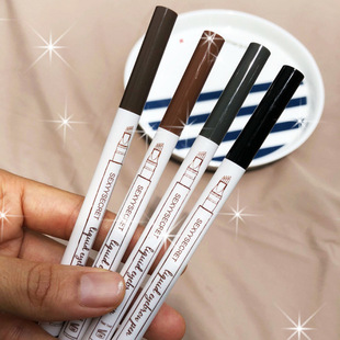 四叉眉筆女畫(huà)眉立體四分叉液體水眉筆oem代加工