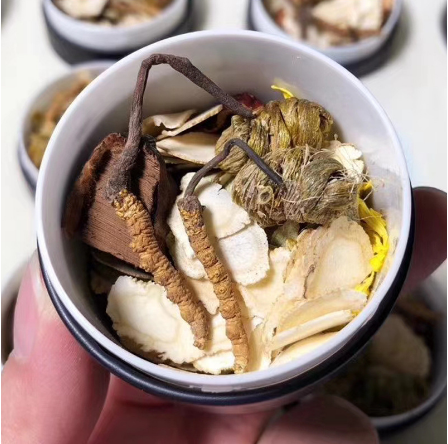 蟲(chóng)草茶藍(lán)色小罐裝OEM貼牌代工