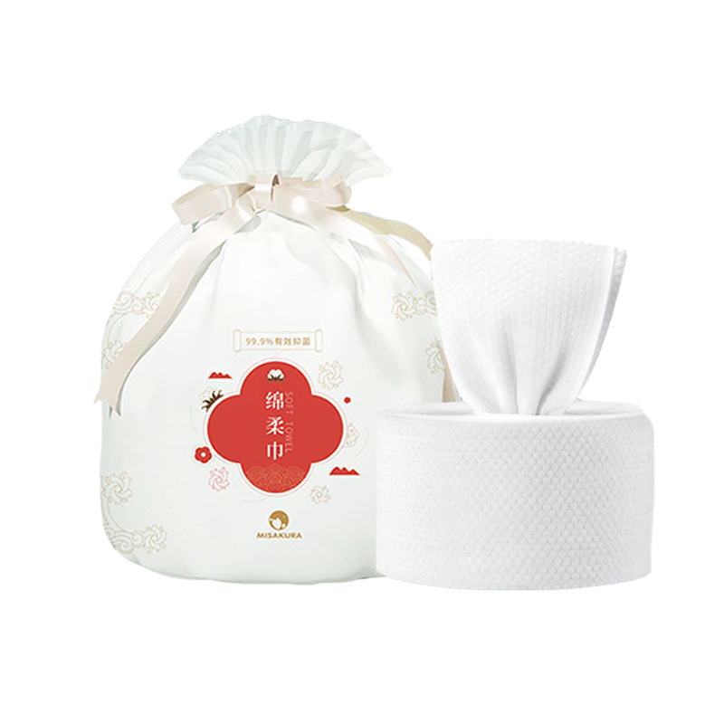 擦臉巾批發(fā)女用棉柔巾加厚潔面巾卷式代理180g每卷 洗臉巾 一次性O(shè)EM代加工