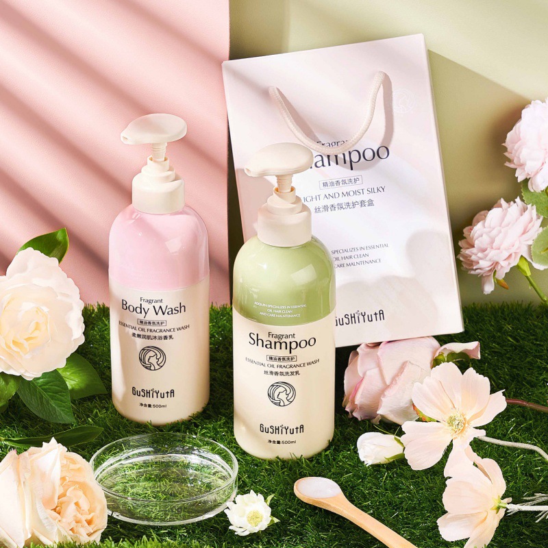 蓬松控油洗發(fā)乳香氛沐浴乳洗護兩件套OEM代加工