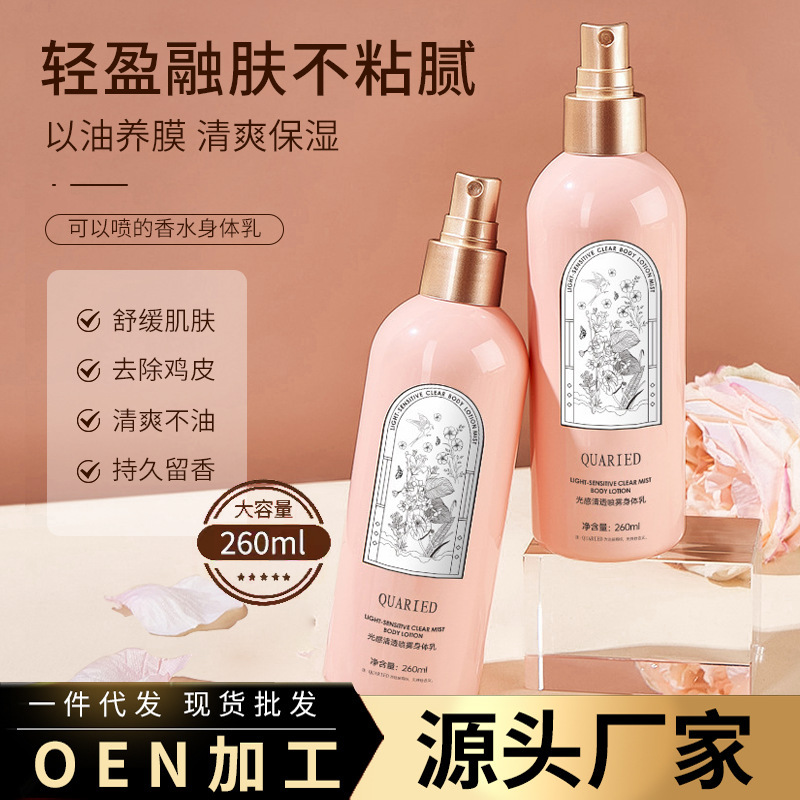 保濕補水煙酰胺香氛果酸身體乳OEM代加工