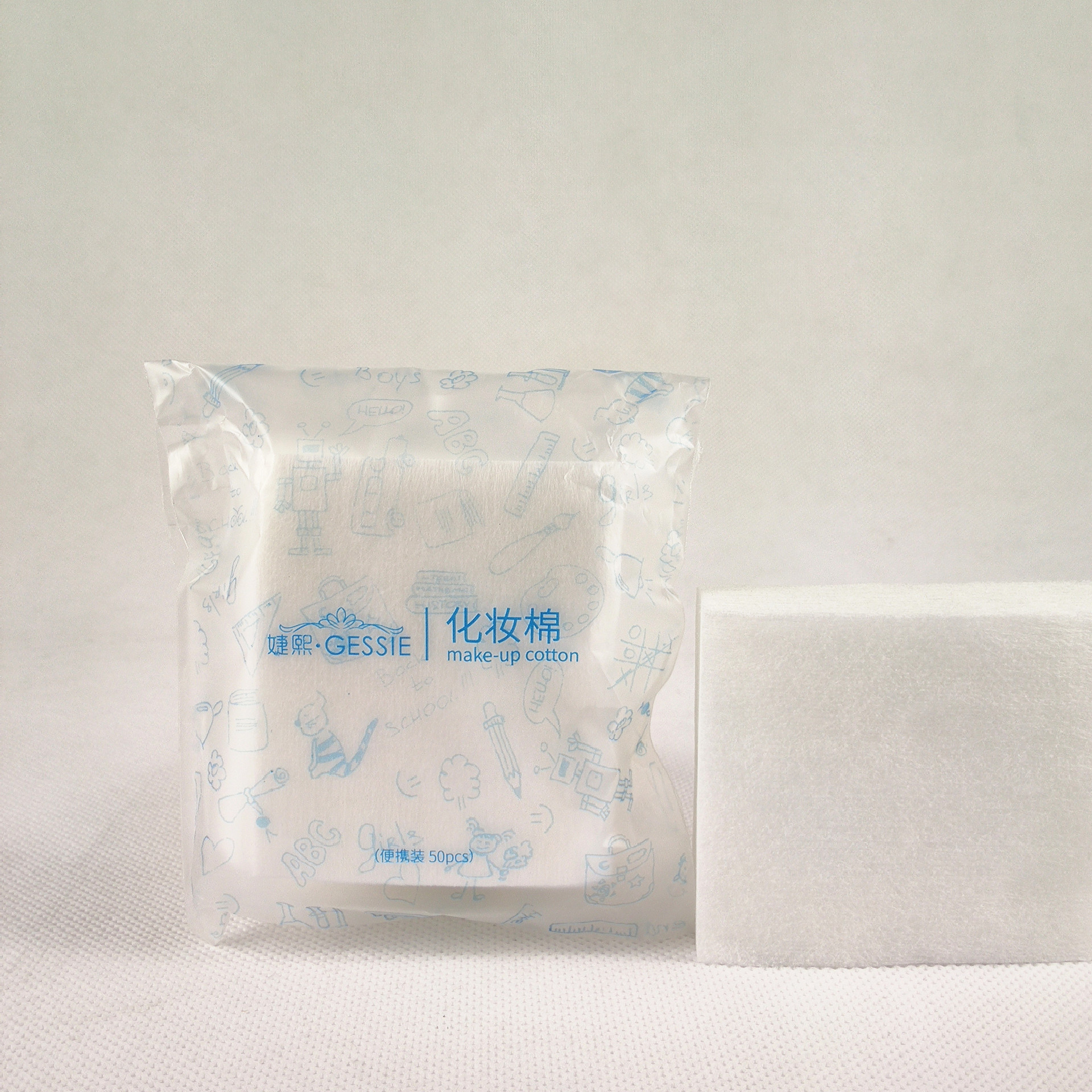 化妝棉50片單層加厚6×7cm卸妝棉OEM代工廠