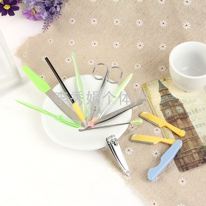 美甲11件套 指甲刀美容套裝 修容組套裝OEM代工廠