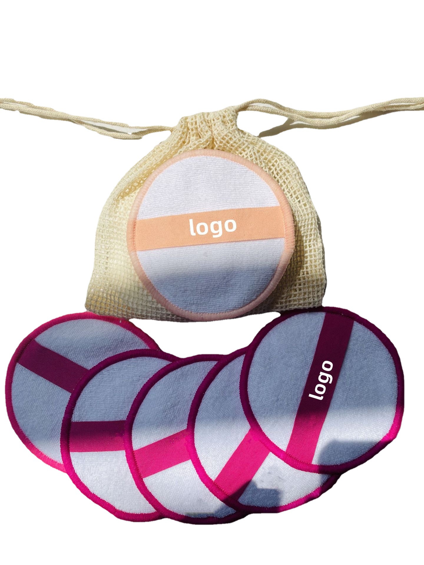 跨境爆款竹纖維插手款天鵝絨竹棉卸妝墊可水洗重復(fù)使用卸妝棉OEM代加工