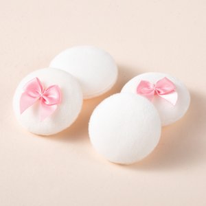 蝴蝶結(jié)散粉撲 OEM代加工