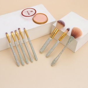 創(chuàng)意時尚點鉆7支美妝套刷oem代加工