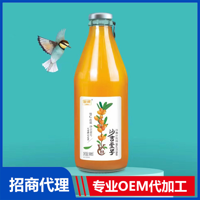 沙棘汁玻璃瓶裝OEM代加工