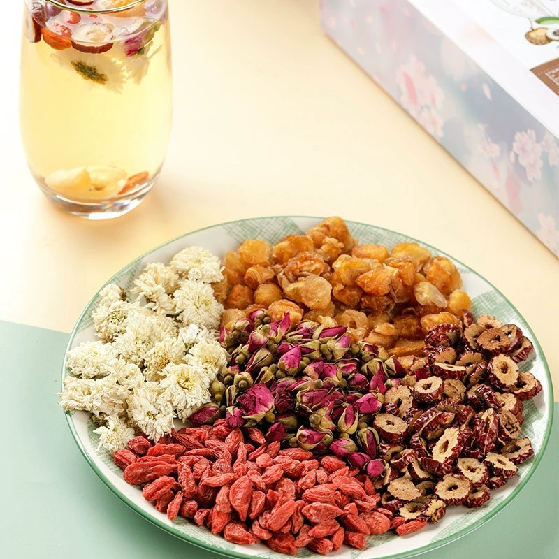 紅棗桂圓枸杞茶五寶玫瑰花袋泡茶八寶桂圓組合女人茶批發(fā)代理代發(fā)