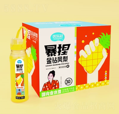 暴捏鳳梨果汁飲品1.5LX6OEM代加工