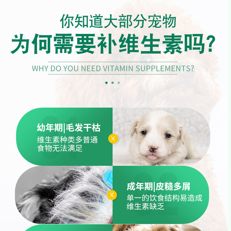 寵物維生素片180粒狗狗貓咪鈣片復(fù)合維生素片補(bǔ)充營(yíng)養(yǎng)保健品批發(fā)OEM代加工