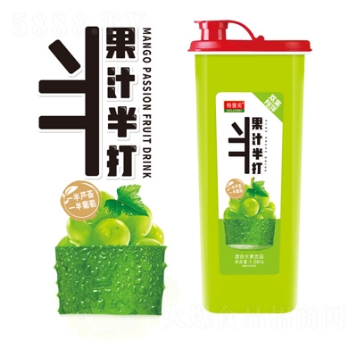 格蕾美半打復合果汁飲料1.5千克蘆薈汁葡萄汁OEM代加工