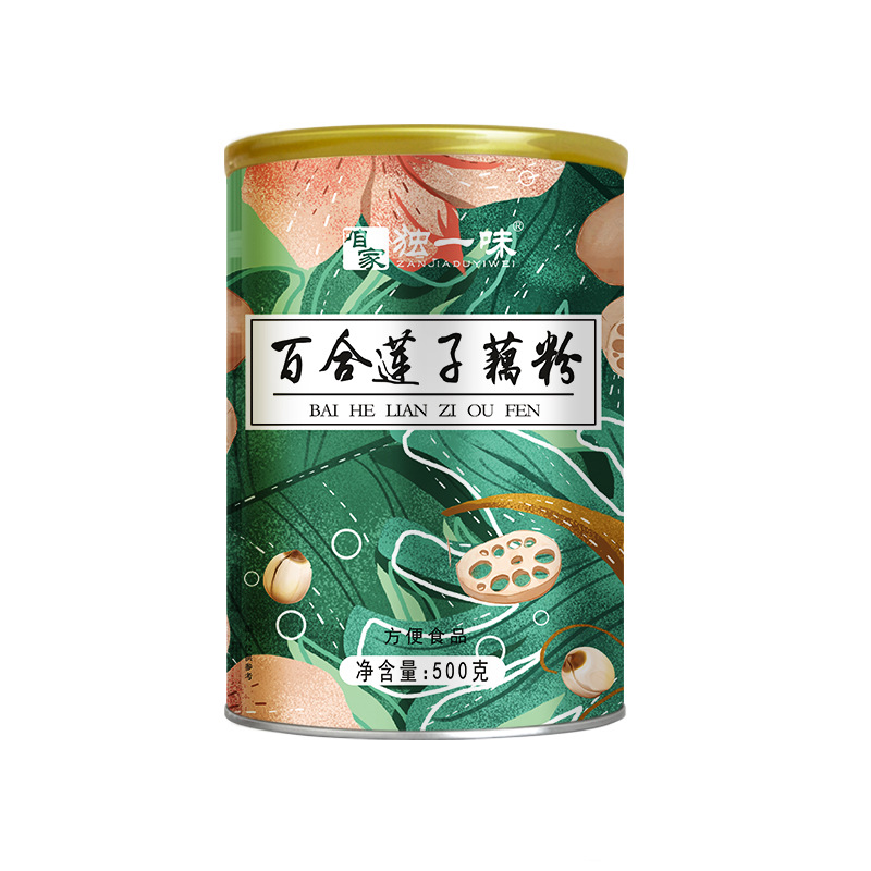 百合蓮子藕粉營養(yǎng)早餐500g/罐代餐粉OEM代加工