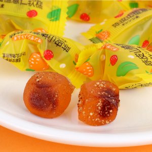 廠(chǎng)家直銷(xiāo) 陳皮山楂薏仁軟糖 爆漿糖果 零食現(xiàn)貨批發(fā) 可貼 可代