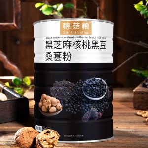 黑芝麻核桃黑豆桑葚代餐粉沖調飲品即食芝麻粉早餐糊雜糧批發(fā)代發(fā)