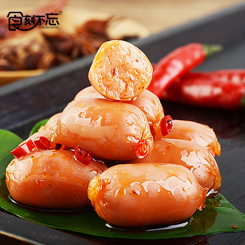 拇指腸迷你散裝熟食肉棗小香腸即食肉類零食廠家批發(fā)OEM代加工