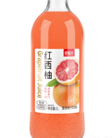 紅西柚復(fù)合果汁飲料1L（瓶）OEM代加工