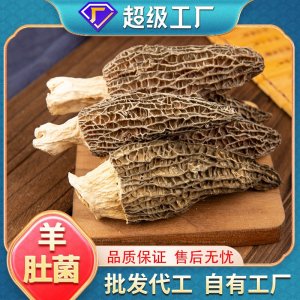 批發(fā)現(xiàn)貨正品羊肚菌100g袋裝煲湯火鍋食材家用商用羊肚菌一件代發(fā)