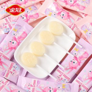 金冠牛奶味棒棒糖1斤裝OEM代加工