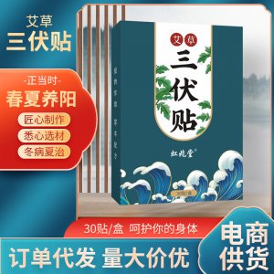 虹兆堂艾草三伏貼三九貼 夏季三伏貼 通用型穴位艾灸貼艾草三伏貼
