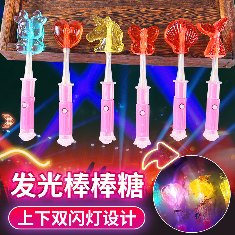 LED雙燈嘴唇形發(fā)光棒棒糖糖OEM代加工