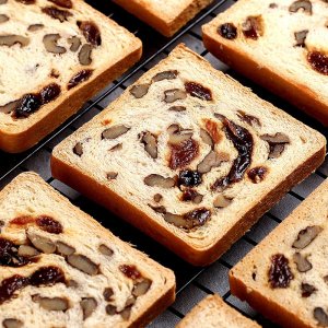 堅果魔方列巴俄羅斯方塊核桃仁葡萄干純牛奶和面懶人代餐西式糕點