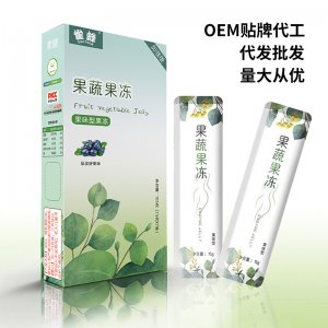 源頭工廠果凍益生元果蔬果凍酵素果凍加強(qiáng)版藍(lán)莓味益生菌果凍批發(fā)