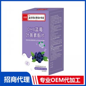 藍莓葉黃素脂片100片南京同仁堂綠金家園源頭工廠批發(fā)