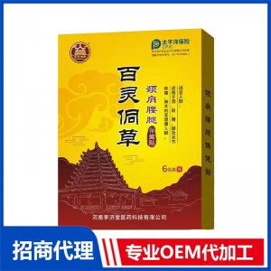 百靈侗草頸肩腰腿保健貼OEM貼牌代加工 貼劑貼牌定制源頭廠家