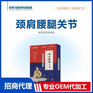 頸肩腰腿關(guān)節(jié)峰蜜透骨保健貼OEM代加工 保健貼貼劑貼牌定制源頭工廠