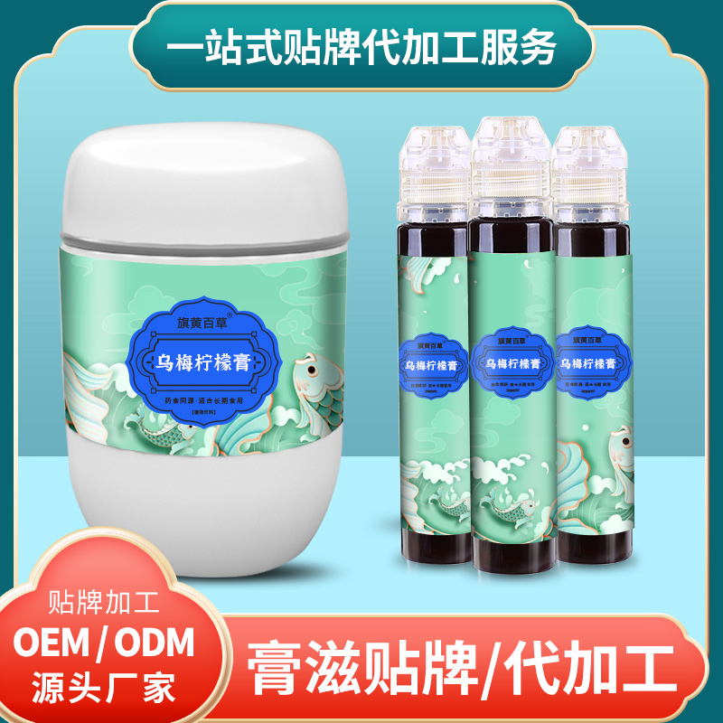 蜂蜜檸檬膏定制膏滋_擠壓瓶膏滋定制 膏滋OEM定制代加工