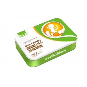 DHA藻油凝膠糖果 鐵盒裝OEM/ODM貼牌代加工批發(fā)定制
