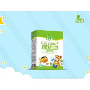 DHA藻油凝膠糖果 紙盒裝OEM/ODM貼牌代加工批發(fā)定制