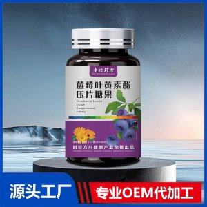 藍(lán)莓葉黃素酯壓片糖果 OEM/ODM貼牌代加工批發(fā)定制