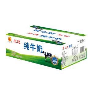 三邊純牛奶 無(wú)菌枕 OEM/ODM貼牌代加工批發(fā)定制源頭廠家