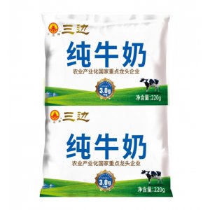 三邊純牛奶 袋裝 OEM/ODM貼牌代加工批發(fā)定制源頭廠家