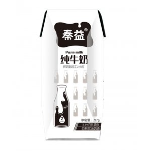 秦益純牛奶 217gOEM/ODM貼牌代加工批發(fā)定制源頭廠家